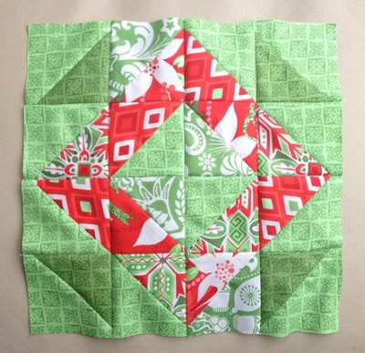 Christmas wreath block