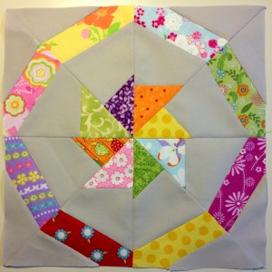 Road To Fortune paper pieced quilt block