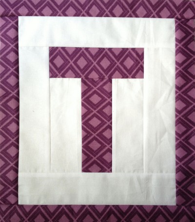 Letter T quilt block