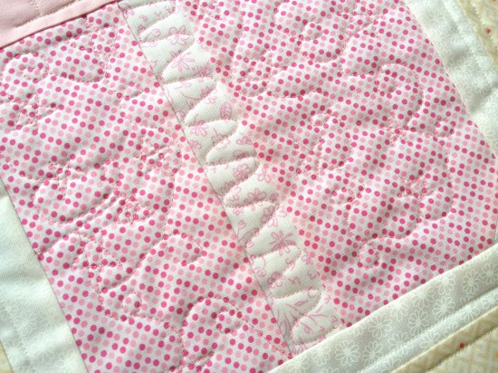 Loopy star quilting front