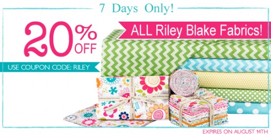 Riley Blake sale