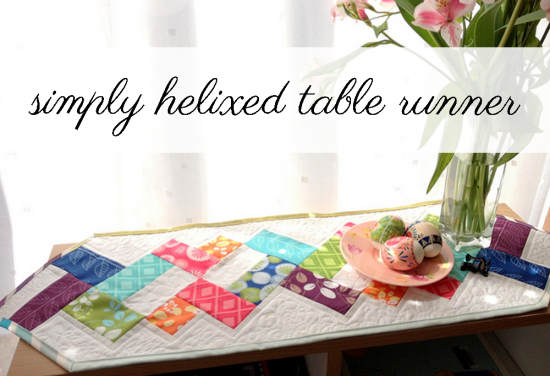 simply helixed table runner tutorial