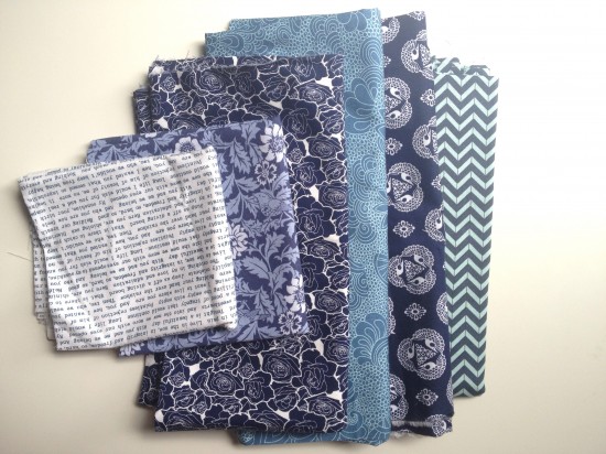 Monochromatic blue Bright Sky quilt