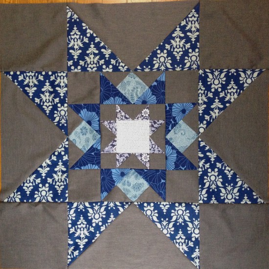 Bright Sky quilt inner star