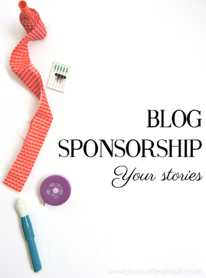 Blog sponsorship stories stories from other creative bloggers