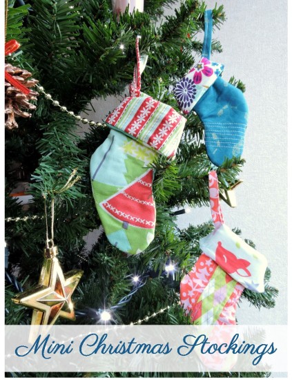 Mini Christmas stockings tutorial