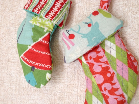 Mini Christmas stockings tutorial