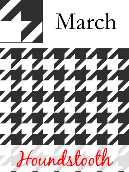 Houndstooth quilt block tutorial