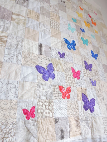 Butterfly swarm quilt