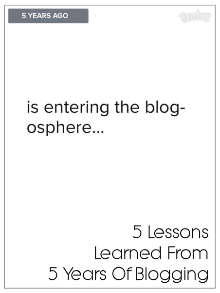 Blogging lessons