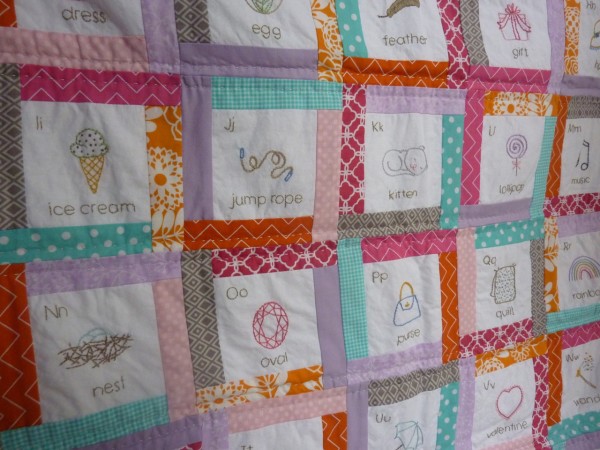 Embroidery quilt