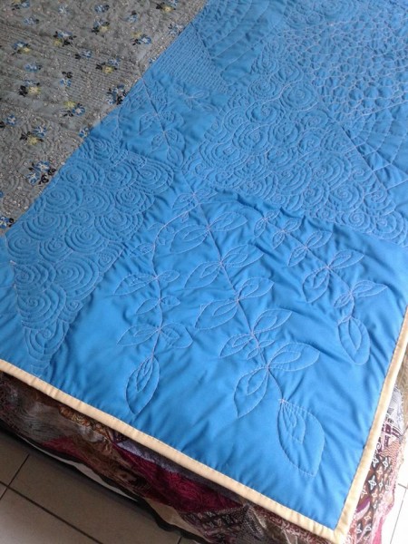 Bright Sky quilt quilting