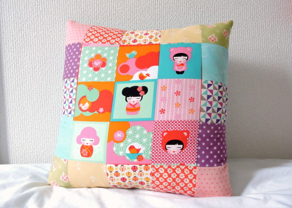 Japanese rainbow pillow