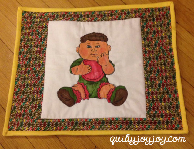 Cabbage Patch mini quilt