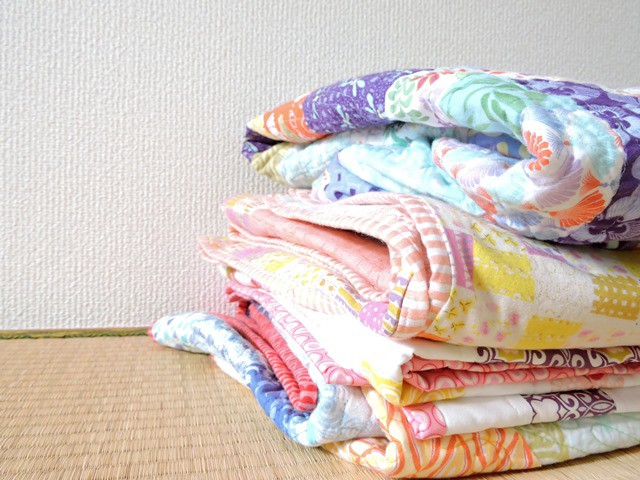 Pile of quilts