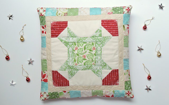 Christmas Star pillow tutorial