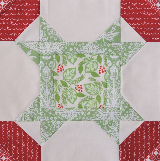Christmas Star quilt block tutorial