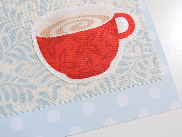 Fabric Christmas card tutorial