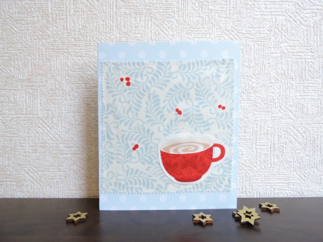 Fabric Christmas card tutorial