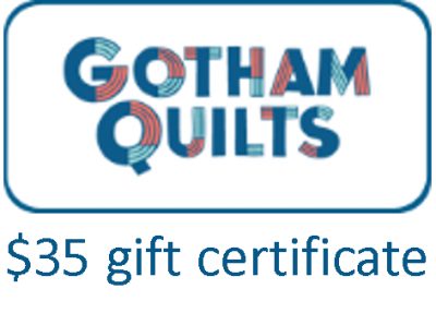 Gotham Quilts giveaway voucher