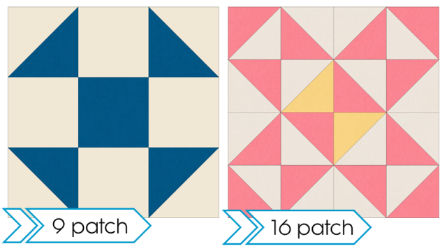 9 patch and 16 patch block examples