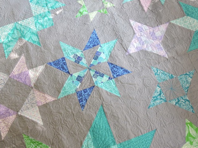 Aurora BOM quilting