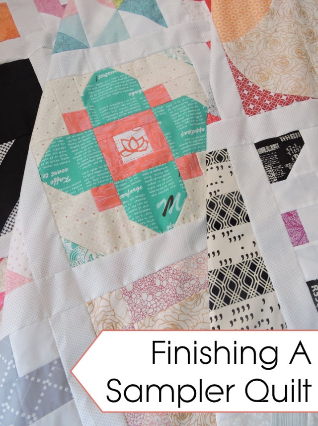 finishing a sampler quilt