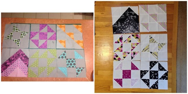 6 Modern HST Sampler quilt blocks March