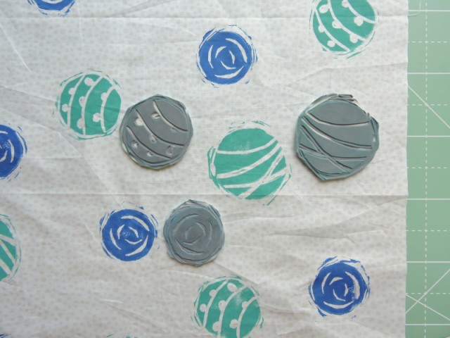 Summer block printing fabric design