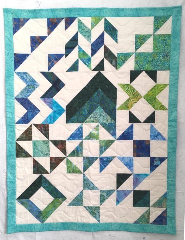 Modern HST Sampler quilt