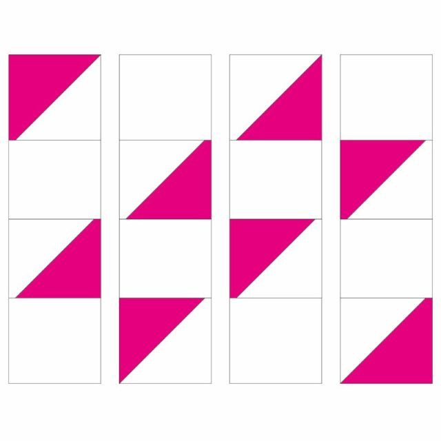 Faceted Strip quilt block 3