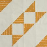 Modern HST Sampler quilt block Faceted Stripe