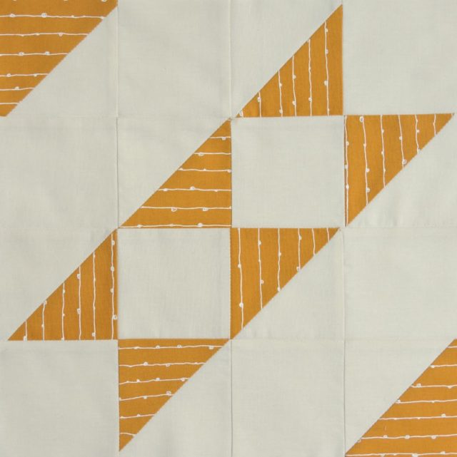 Modern HST Sampler quilt block Faceted Stripe