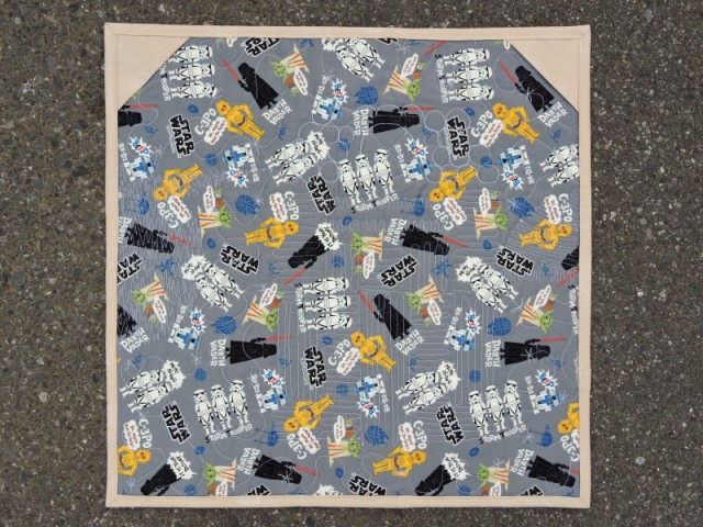 Star Wars mini quilt backing