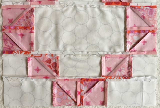 how to nest seams in a quilt block