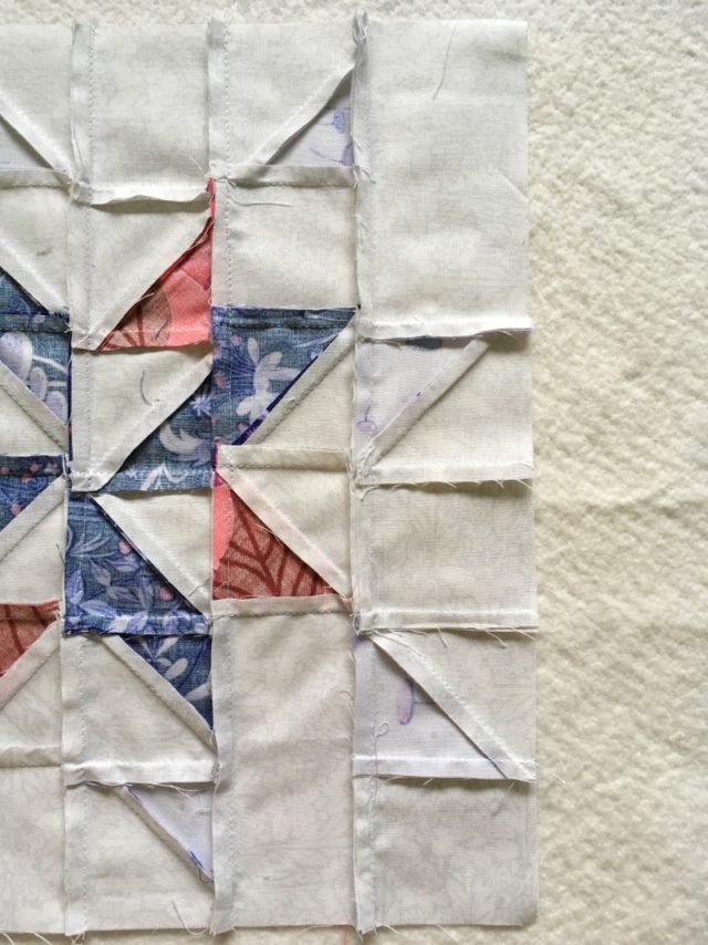 how to nest seams quilt block