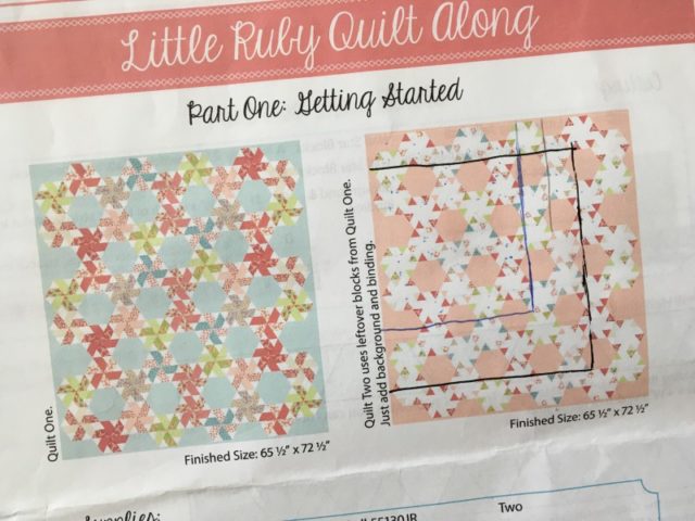 Little Ruby quilt pattern smaller