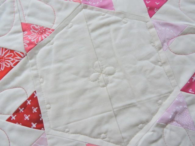 Little Ruby quilting hexagons