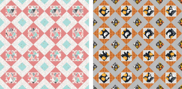 Diamond Dash quilt options