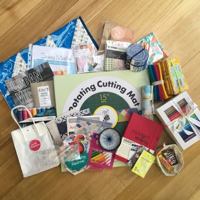 Quilting retreat swag bag