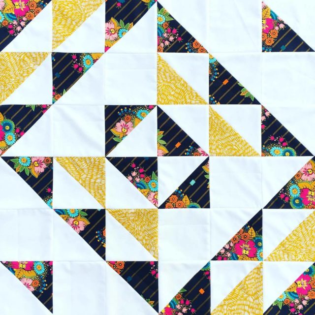 36 inch Snowflake quilt pattern by BlossomHeartQuilts.com