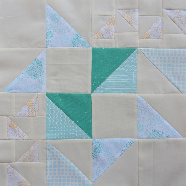 Modern HST Sampler quilt block tutorial Shattered at BlossomHeartQuilts.com