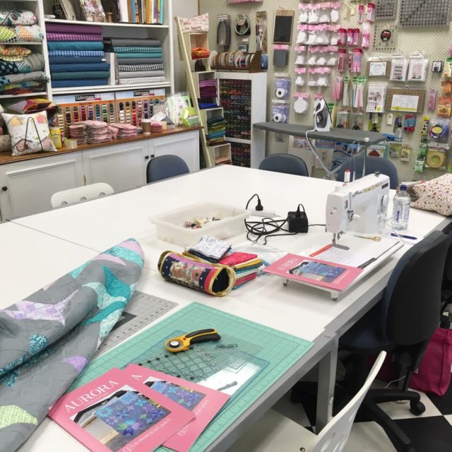 Quilting class at Amitie Textiles