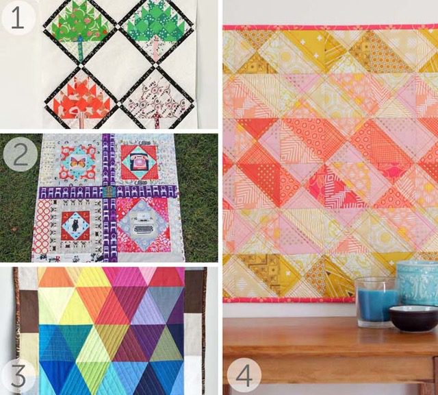 Easy mini quilt tutorials - see more at BlossomHeartQuilts.com