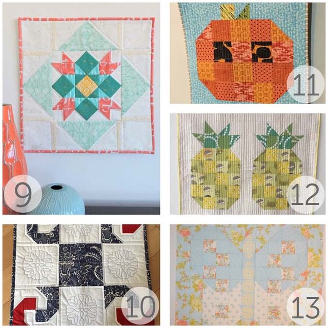 Easy mini quilt tutorials - see more at BlossomHeartQuilts.com