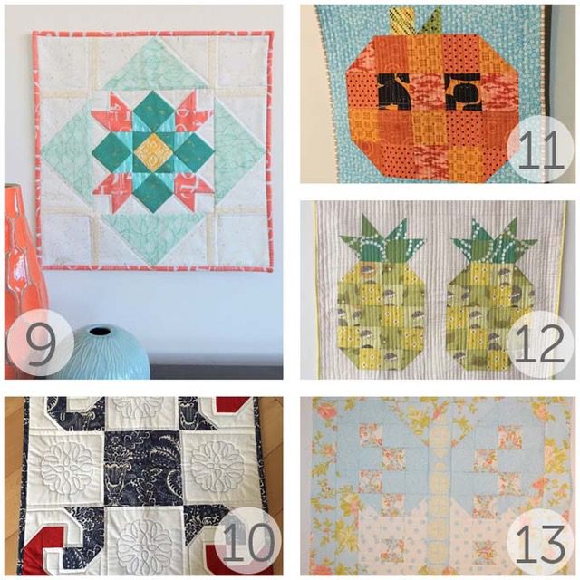 Easy mini quilt tutorials - see more at BlossomHeartQuilts.com