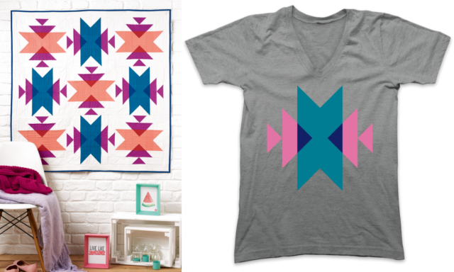 Emblematic quilt and T-shirt