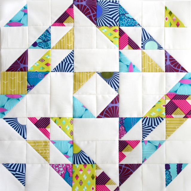 Modern HST Sampler Nip Tuck quilt block tutorial