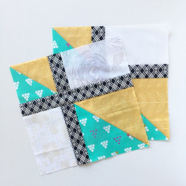 Checker quilt block for quilting bee