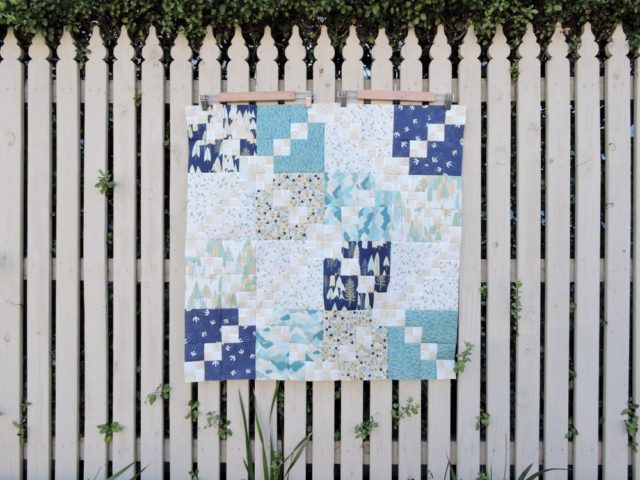 Happy Trails quilt in Altitude by Pippa Shaw for Dashwood studios. Pattern from Scrappy Project Planner by Bee Lori for Fat Quarter Shop